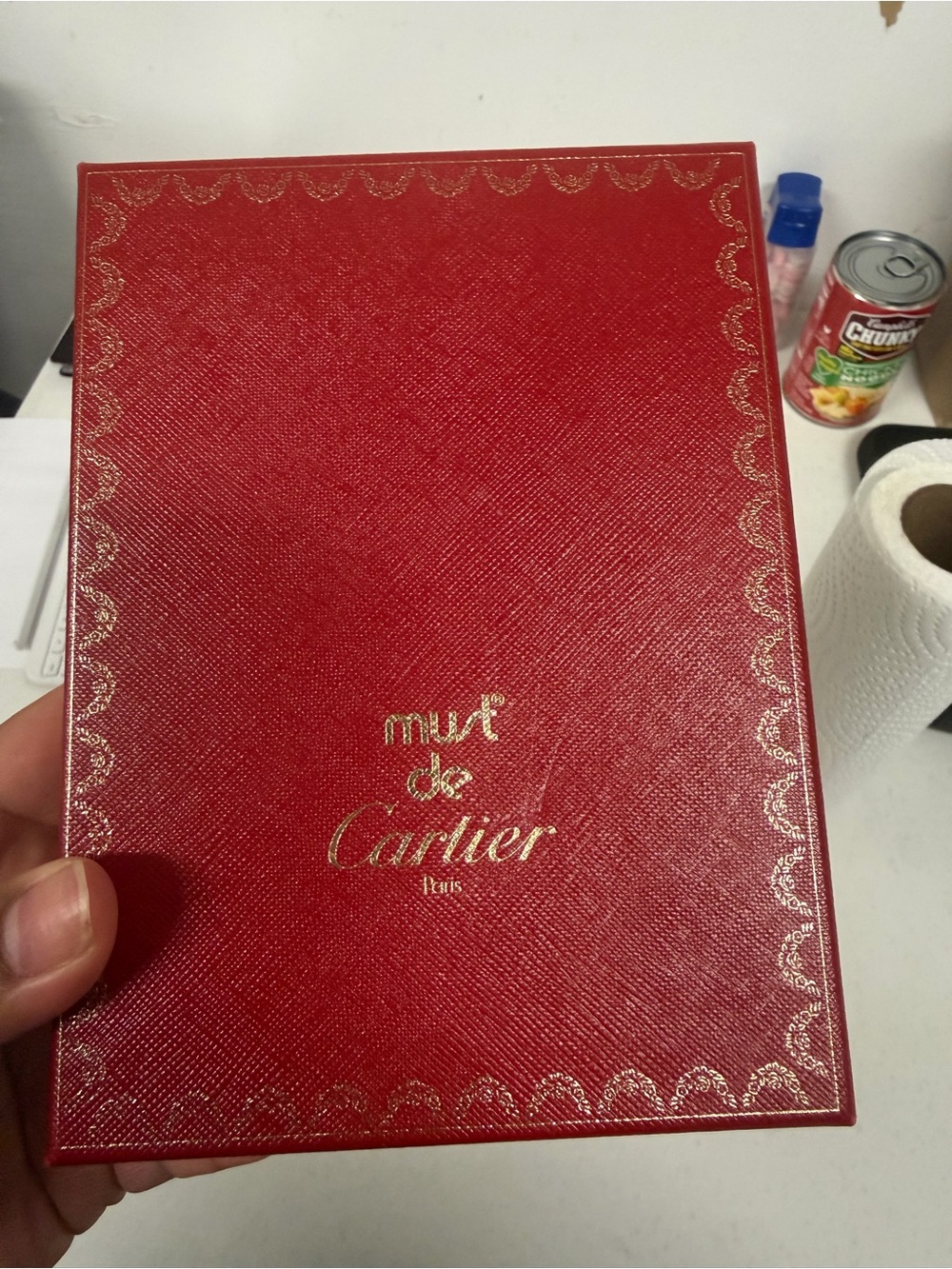 Cartier Red and Gold Leather Authenticity Card - Picture 4 of 7